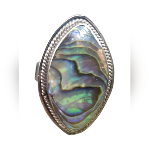 Abalone Shell Ring - Picture 2 of 5